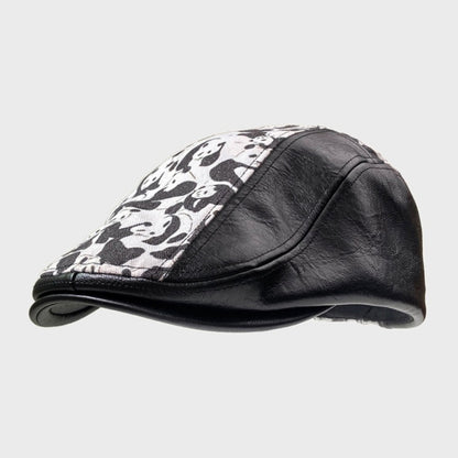 Vintage PU Leather Flat Cap – Autumn/Winter Men’s Newsboy Hat | Stylish & Comfortable Fit - Urban Caps 