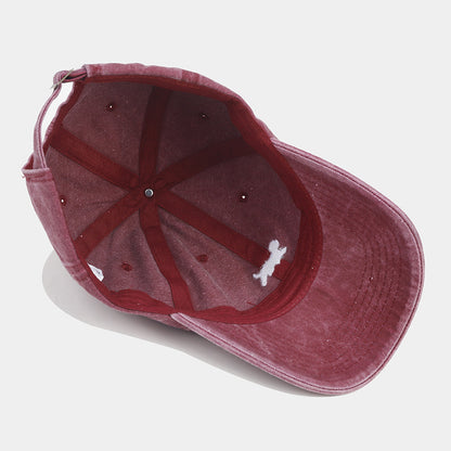 Washed-Out Vintage Sun Hat Female Curved Brim Distressed