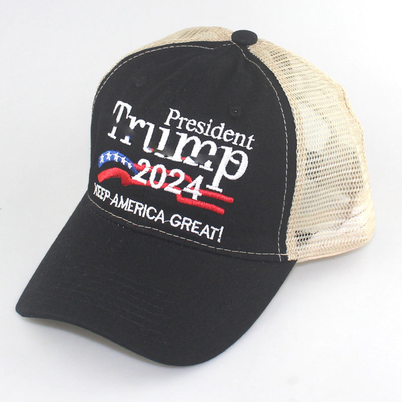 2024 American Election Hat Washed Old Truck Driver Peaked Cap Sichuan Puwang Baseball Cap