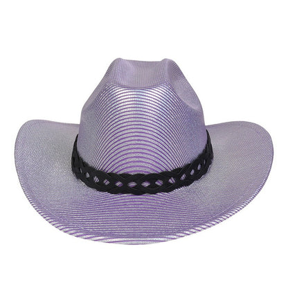 Pearlescent Cowboy Hat Ball Party Topper Performance Props Cap - Urban Caps 