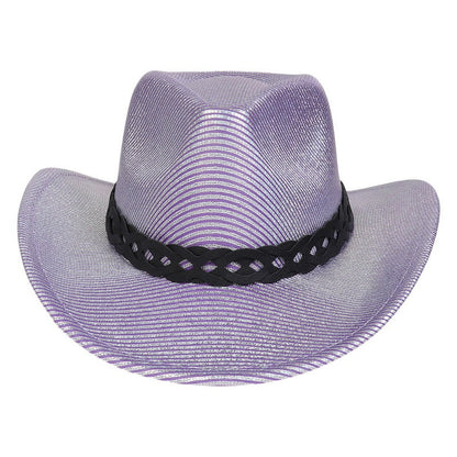 Pearlescent Cowboy Hat Ball Party Topper Performance Props Cap - Urban Caps 