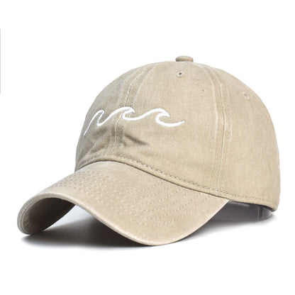 Washed Cotton Printed Hat Old Dad Hat - Urban Caps 
