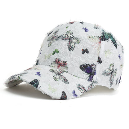 Spring And Summer Korean Fashion Women's Butterfly Baseball Cap - Urban Caps 
