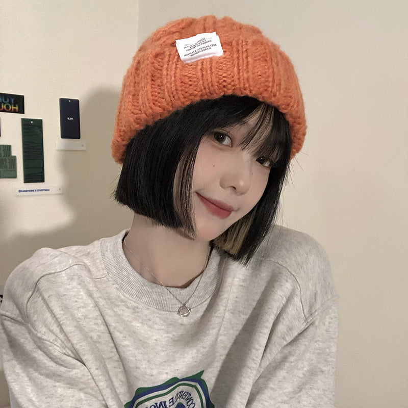 Women's Versatile Solid Color Loose Woolen Hat - Urban Caps 