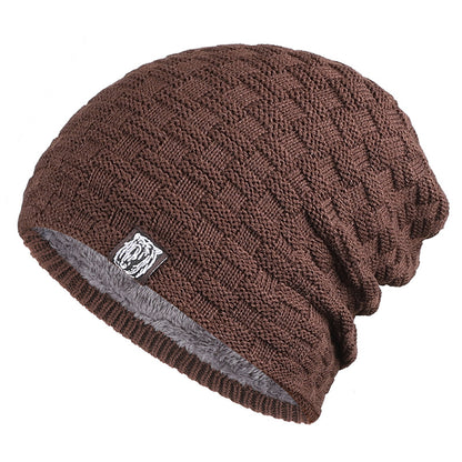 Tiger Label Fleece Warm Men's Hat: Cozy Style for Chilly Days - Urban Caps 