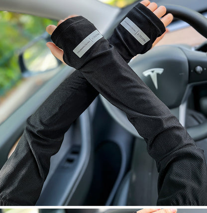 UV Protection Driving Arm Sleeves NZ | Cooling Ice Sleeves with Hand Cover