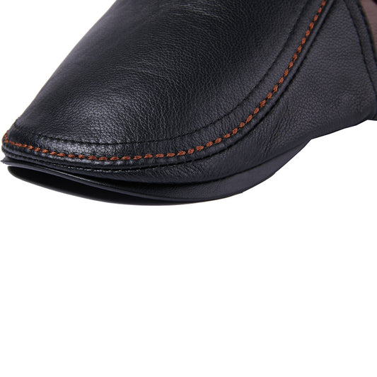 Men's Cowhide Beret Leather Hat - Urban Caps 