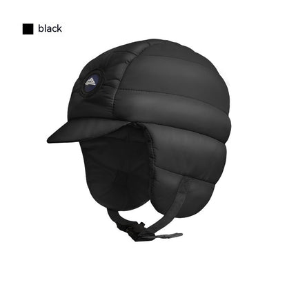 Down Plush Hat For Women Cycling Windproof Waterproof Ear Protection Warm Fashion Hats Winter Thicken Caps - Urban Caps 