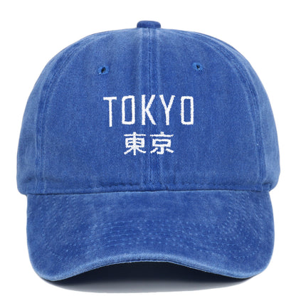 New Retro Washed Simple Tokyo Letters Hat - Urban Caps 