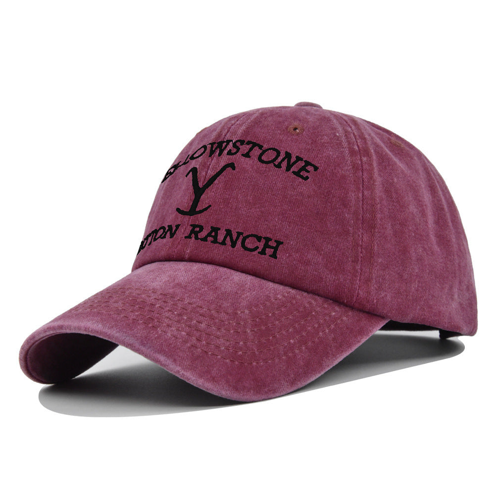 Embroidered Baseball Distressed Embroidered  Ponytail - Urban Caps 