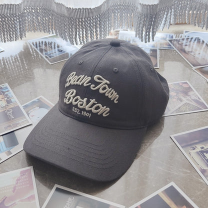 Big Head Circumference Letter Baseball Men'S Summer Soft Top Embroidery All-Match Peaked Outdoor Sun Hat