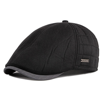 Men’s Winter Cotton Peaked Cap – Thickened & Adjustable | Classic Style for Middle-Aged & Elderly - Urban Caps 