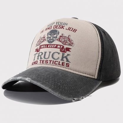 Peaked Hard Top Summer Letter Printing Stylish Baseball Cap - Urban Caps 