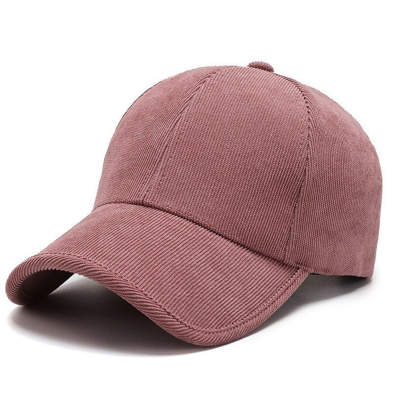 Four Seasons Corduroy Color Baseball Cap Casual All - matching - Urban Caps