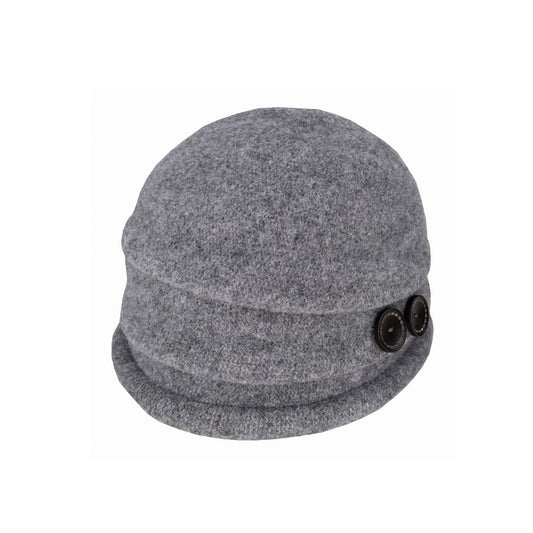 Francesca – Boiled Wool Button Pull - On - Urban Caps