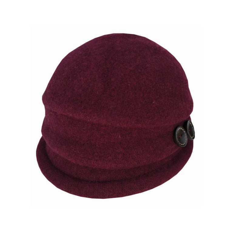 Francesca – Boiled Wool Button Pull - On - Urban Caps