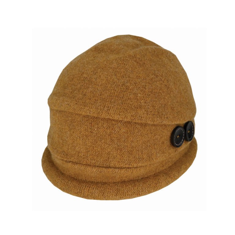 Francesca – Boiled Wool Button Pull - On - Urban Caps