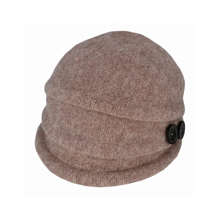 Francesca – Boiled Wool Button Pull - On - Urban Caps