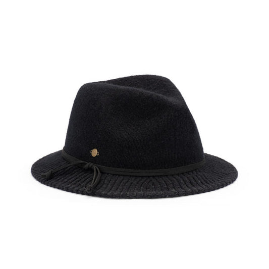 Frida – Wool Blend Hoop Brim Fedora Hat - Urban Caps