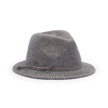 Frida – Wool Blend Hoop Brim Fedora Hat - Urban Caps