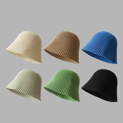 Girls' Solid Color Woven Bucket Hat - Urban Caps