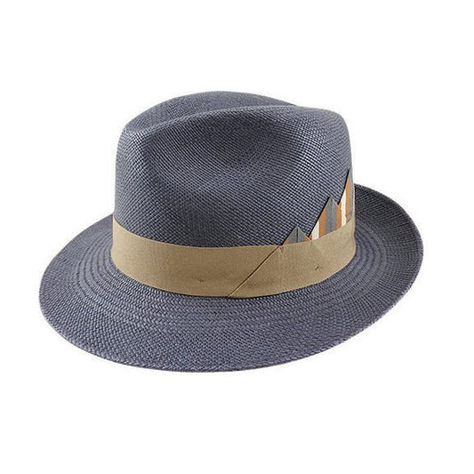 Handwoven Toquilla Straw Panama Hat – Teddy King Brisa 3 with Folded Petersham Band, 6cm Brim - Urban Caps
