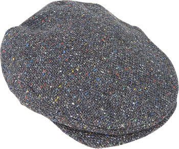 Hanna Hats Plain Donegal Tweed Vintage Cap – Pure New Wool, Handmade in Ireland - Urban Caps