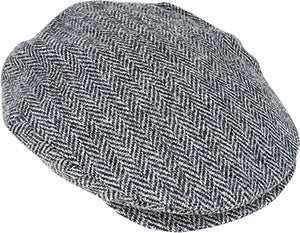 Hanna Hats Plain Donegal Tweed Vintage Cap – Pure New Wool, Handmade in Ireland - Urban Caps