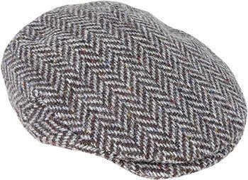 Hanna Hats Plain Donegal Tweed Vintage Cap – Pure New Wool, Handmade in Ireland - Urban Caps