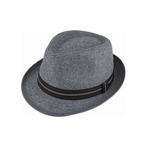 Harold Wool Blend Trilby Hat with Ribbon Band and Printed Lining – Avenel - Urban Caps