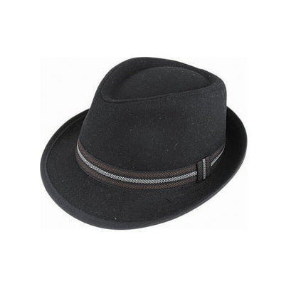 Harold Wool Blend Trilby Hat with Ribbon Band and Printed Lining – Avenel - Urban Caps