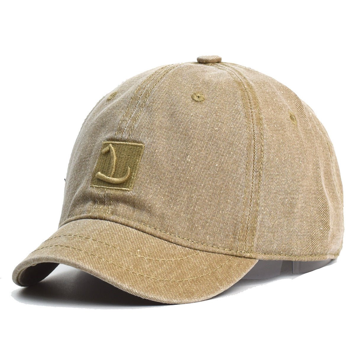 Hat Female Spring And Autumn Personality Washed Distressed Letters Short Brim Baseball Cap - Urban Caps