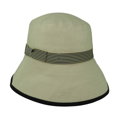 Hemp Blend Sun Hat with Striped Band – Lightweight Summer Hat - Urban Caps