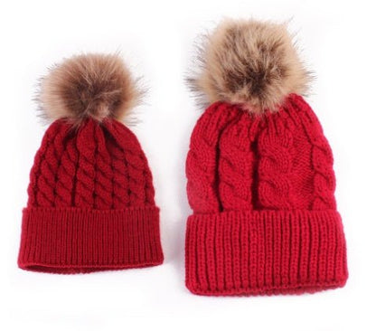 Hemp Flower Parent - child Knit Hat - Urban Caps