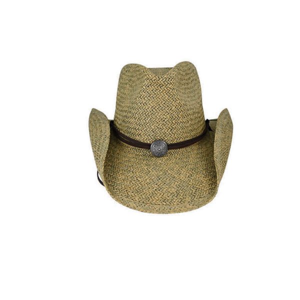 Heywood Western Hat – Twisted Natural Fibre with Upturned Brim - Urban Caps