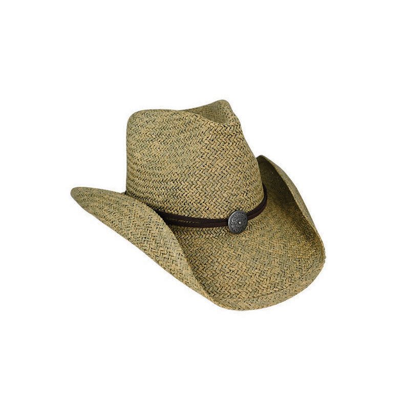 Heywood Western Hat – Twisted Natural Fibre with Upturned Brim - Urban Caps