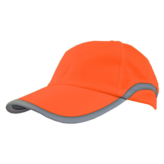 Hi Viz Reflector Cap – Lightweight Hi - Vis Polyester, Reflective Strips, Adjustable Fit - Urban Caps