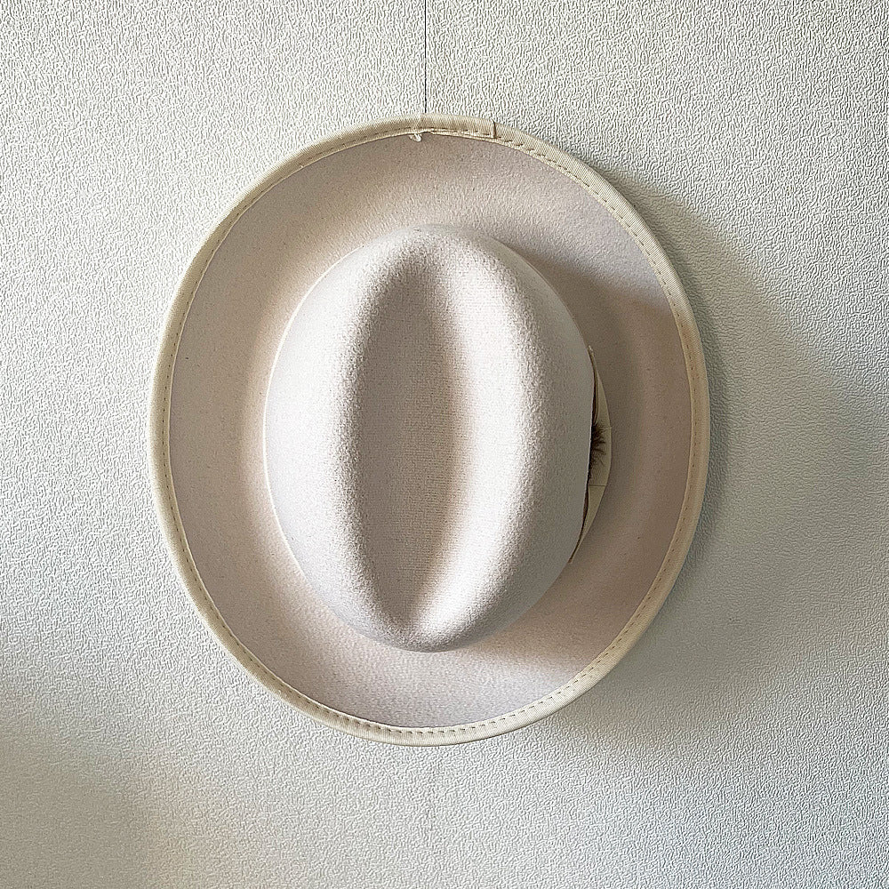 High - grade Fabric Handmade Feather Felt Cap Men's Hamburger Hatband Lining - Urban Caps