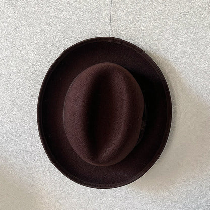 High - grade Fabric Handmade Feather Felt Cap Men's Hamburger Hatband Lining - Urban Caps