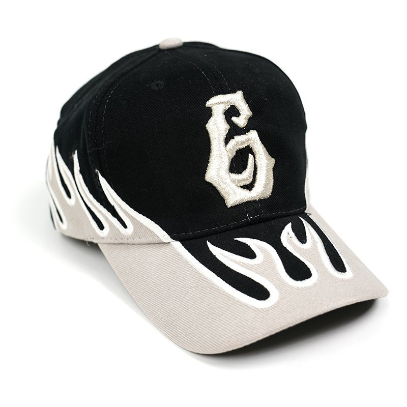 Hip Hop High Street Flame Baseball Hat - Urban Caps