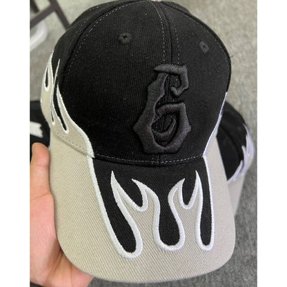 Hip Hop High Street Flame Baseball Hat - Urban Caps