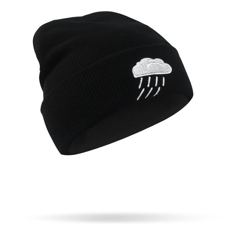 Hip Hop Weather Beanie – Creative Embroidered Wool Knit Hat with Icon Designs - Urban Caps