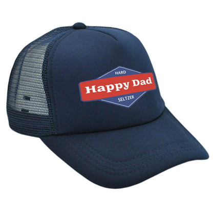 Hot Solid Color Mesh Happy Dad Baseball Summer Hat Male Truck Driver Mesh Peaked Cap - Urban Caps
