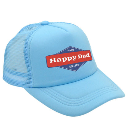 Hot Solid Color Mesh Happy Dad Baseball Summer Hat Male Truck Driver Mesh Peaked Cap - Urban Caps