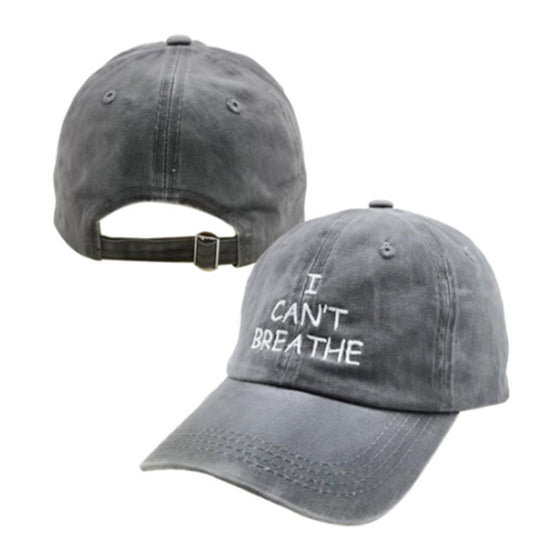 I can't breathe embroidered baseball caps - Urban Caps