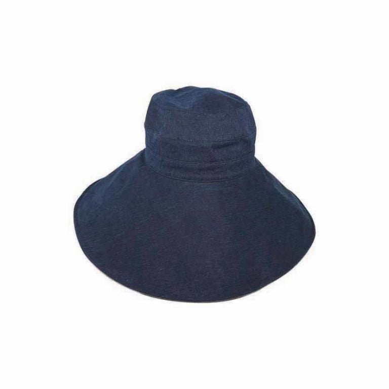 Indigo Hemp Blend Sunhat – Shapeable Wide Brim, Lightweight, UPF50+ Protection - Urban Caps