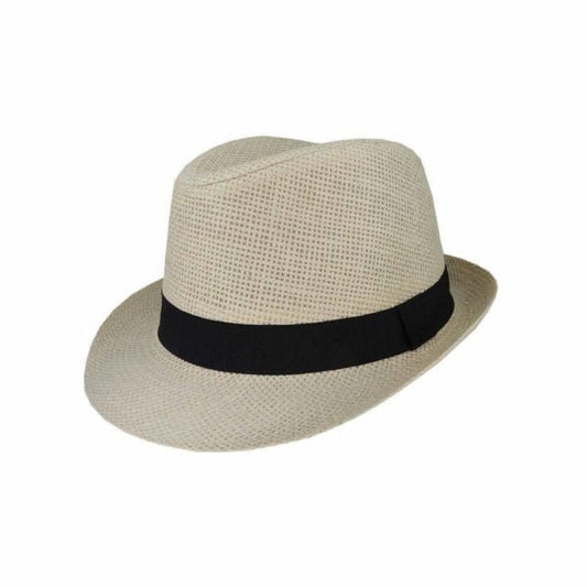 Jett Kids Trilby Hat – Woven Natural Fibre with Adjustable Fit, Ages 3+ - Urban Caps