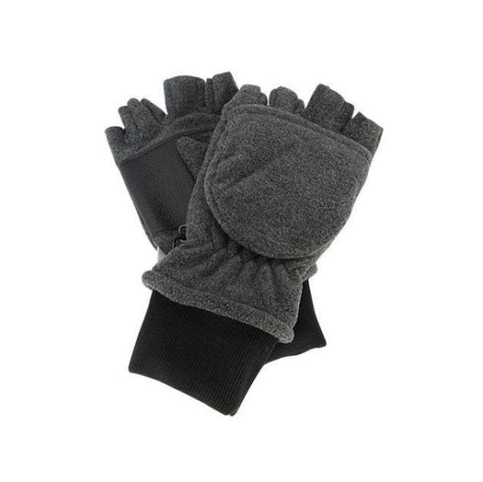 Jimmy Hunter Polar Fleece Convertible Gloves with Thinsulate Lining and Ribbed Cuff - Urban Caps