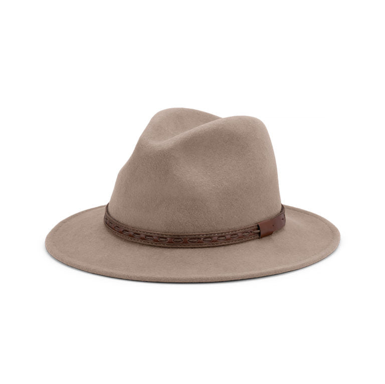 Johnny – Crushable Water - Repellent Wool Felt Safari Hat with Leather Band - Urban Caps