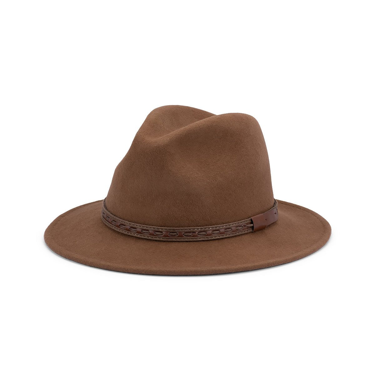 Johnny – Crushable Water - Repellent Wool Felt Safari Hat with Leather Band - Urban Caps